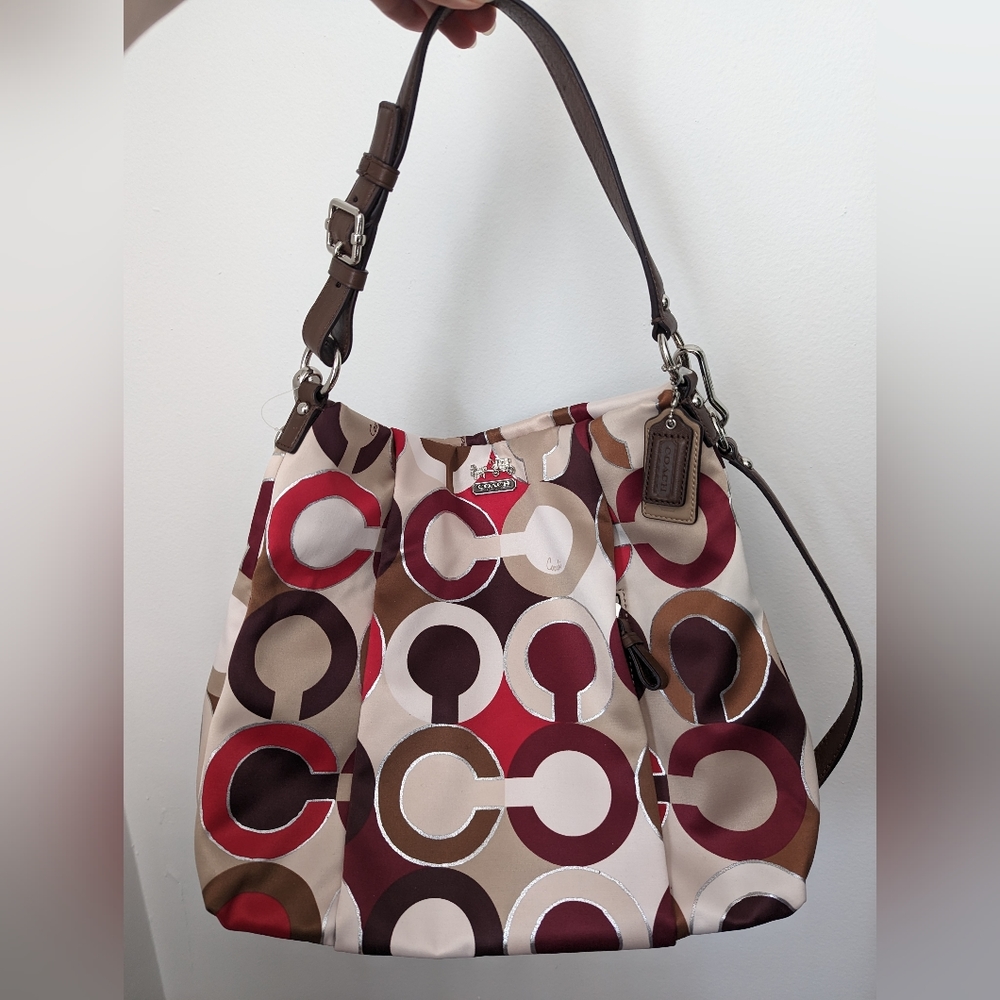 NWT Coach Satin Shoulder Bag